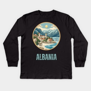Albania Kids Long Sleeve T-Shirt